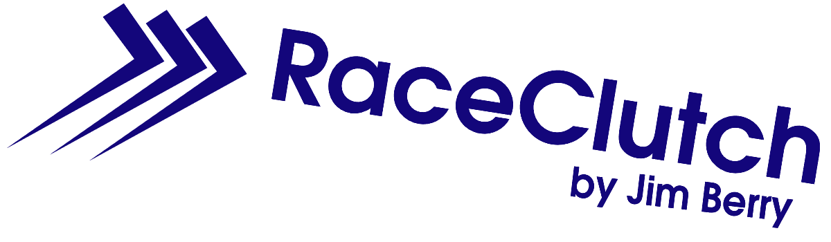 Race Clutch by Jim Berry Logo